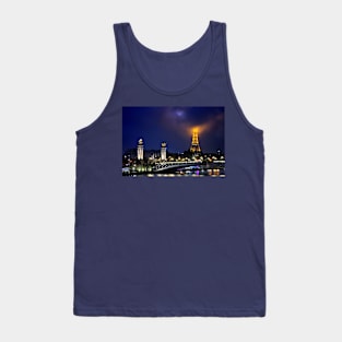 The Eiffel Tower lost in the clouds Tank Top